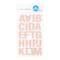 12 Pack: Blush Glitter Alphabet Stickers by Recollections™